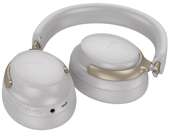 Hoco W53 Plus Ασύρματα / Ενσύρματα On Ear Ακουστικά με 90 ώρες Λειτουργίας Γκρι - Image 2