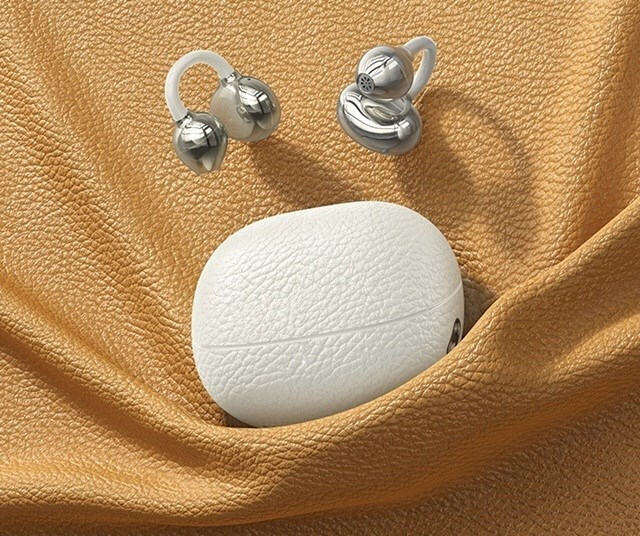 Hoco EA5 Duke III Open Ear Bluetooth Handsfree Ακουστικά με Θήκη Φόρτισης Λευκά - Image 2
