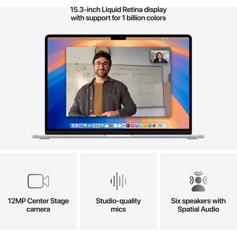 Apple MacBook Air 15.3" IPS Retina Display (M4-10‑core/24GB/512GB SSD/10-Core GPU) Midnight (International English Keyboard) - Image 7