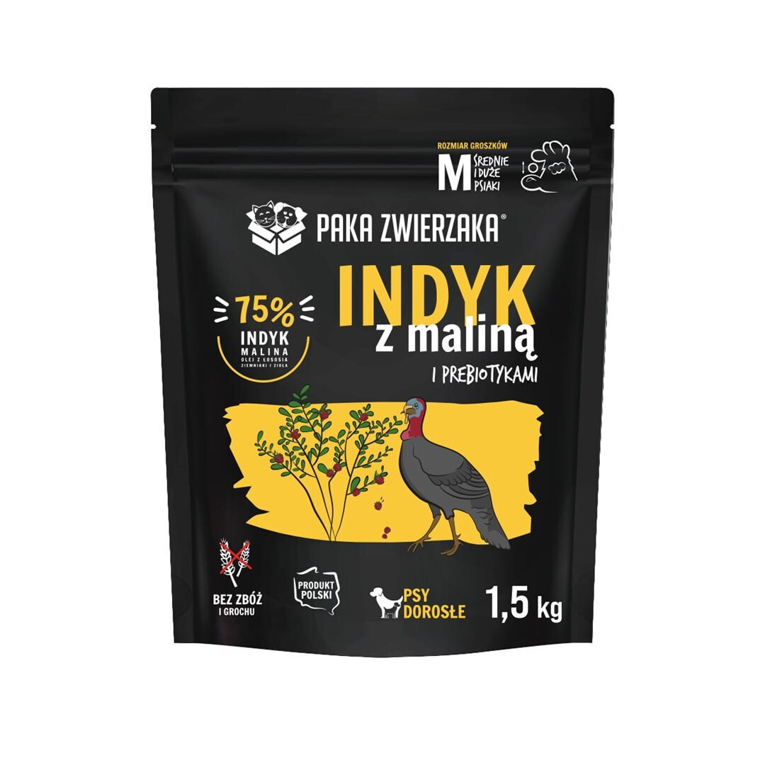 Paka Zwierzaka 1.5kg Ξηρά Τροφή Σκύλων με Γαλοπούλα