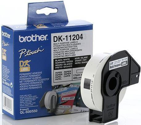 Brother DK11204 Αυτοκόλλητες Ετικέτες σε Ρολό για Εκτυπωτή Ετικετών 17x54mm - Image 6