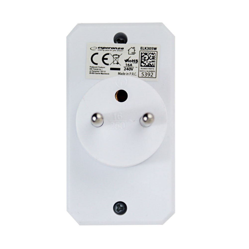 Esperanza Πολύπριζο 2 Θέσεων Χωρίς Καλώδιο ELK305W - Image 2