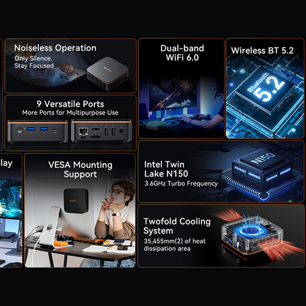 BlackView MP20 (N-Series N150/ DDR4/ SSD/W11 Pro) - Image 6