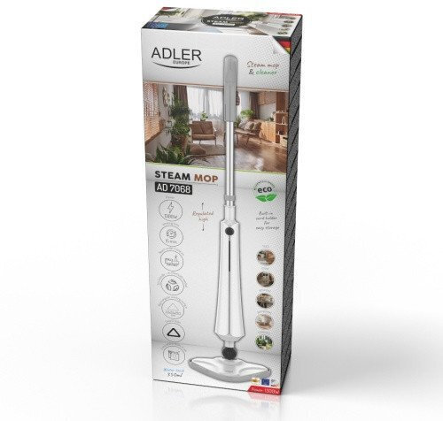 Adler Ad7068 Electric Steam Mop 1300w 350ml 7m Cable - Image 9
