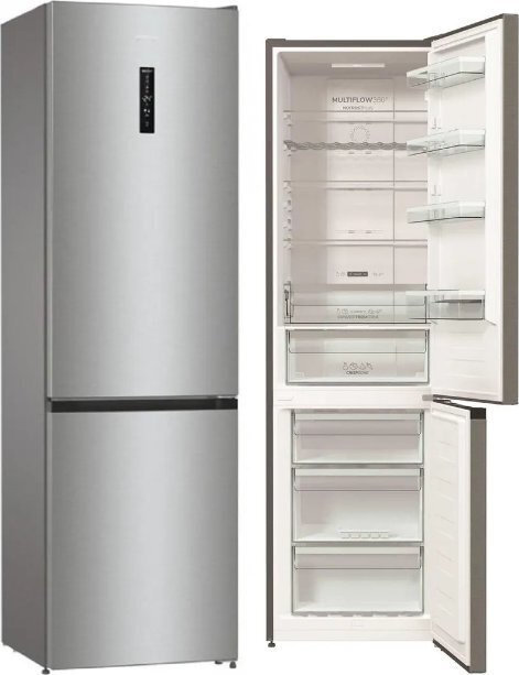 Gorenje Ψυγειοκαταψύκτης 470lt NoFrost Ασημί NRK620CA2XL4
