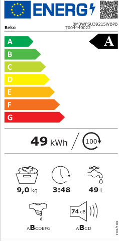 Beko 9kg BM3WFSU39215WBPB - Image 11