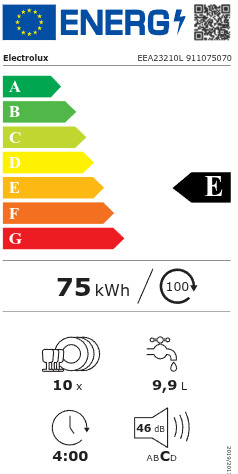 Electrolux Εντοιχιζόμενο για 10 Σερβίτσια Π45xY82εκ. EEA23210L - Image 7