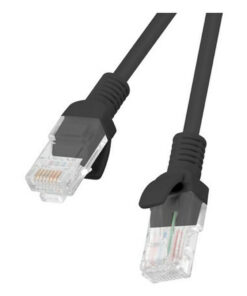 Lanberg U/UTP Cat.5e Καλώδιο Δικτύου Ethernet 2m Μαύρο (PCU5-20CC-0200-BK)