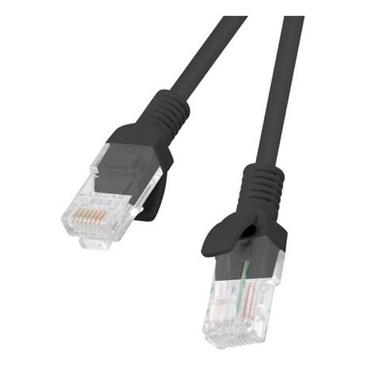 Lanberg U/UTP Cat.5e Καλώδιο Δικτύου Ethernet 1m Μαύρο (PCU5-20CC-0100-BK)