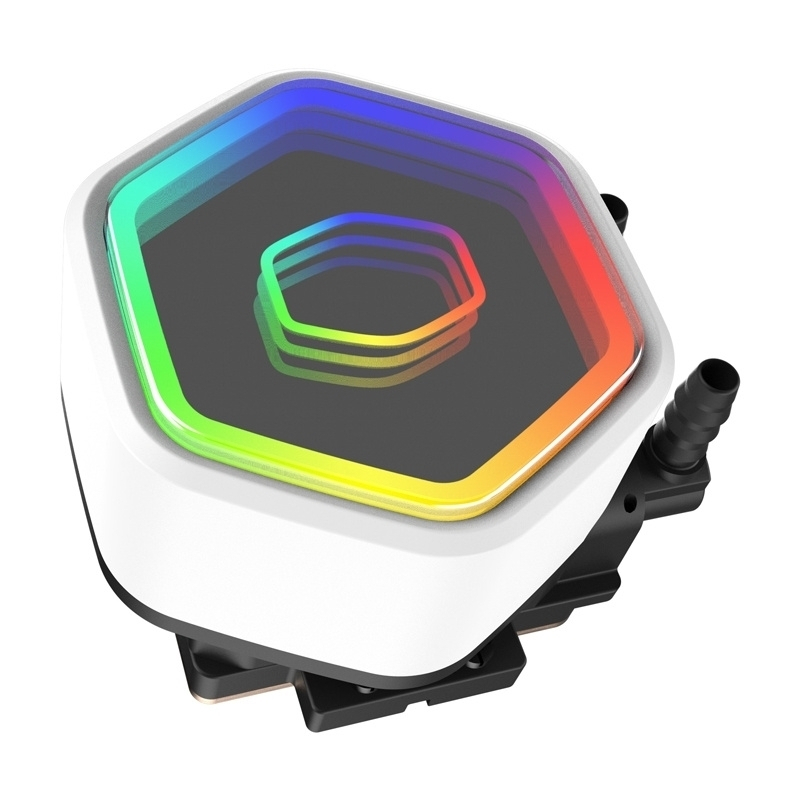 CoolerMaster MasterLiquid 360 Core II Υδρόψυξη Επεξεργαστή Τριπλού Ανεμιστήρα 120mm για Socket 1700/1200/115x με ARGB Φωτισμό Λευκή - Image 3