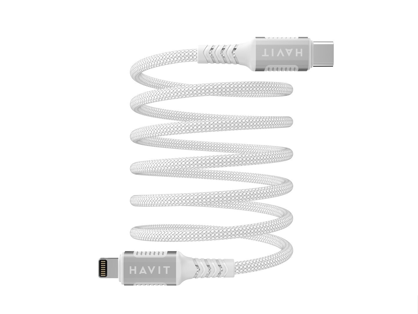 Havit CB6298 Μαγνητικό USB-C to Lightning Cable Λευκό 1m - Image 2