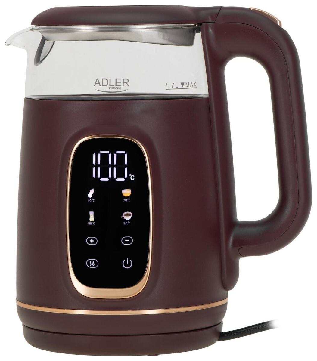 Adler AD 1305 1.7lt με Ισχύ 1850W Burgundy