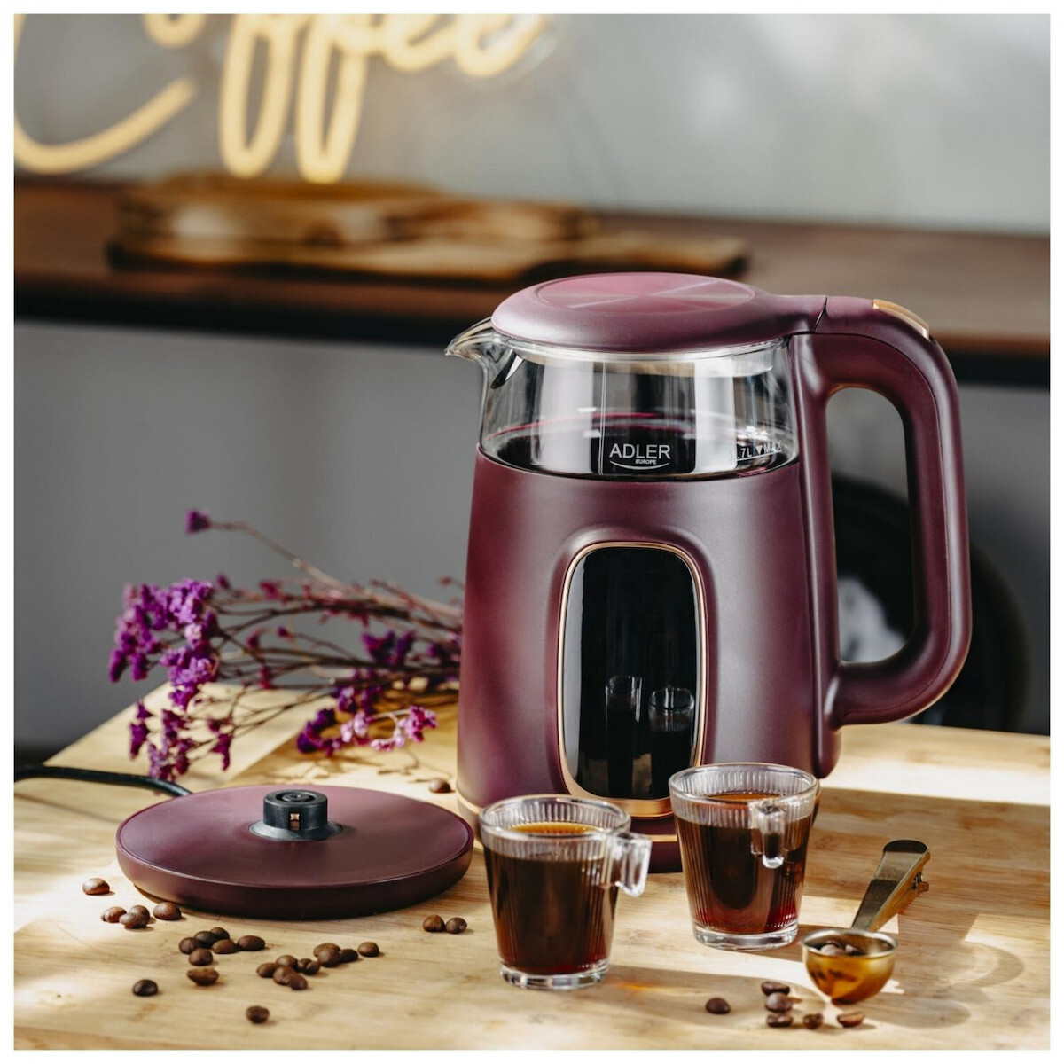 Adler AD 1305 1.7lt με Ισχύ 1850W Burgundy - Image 4