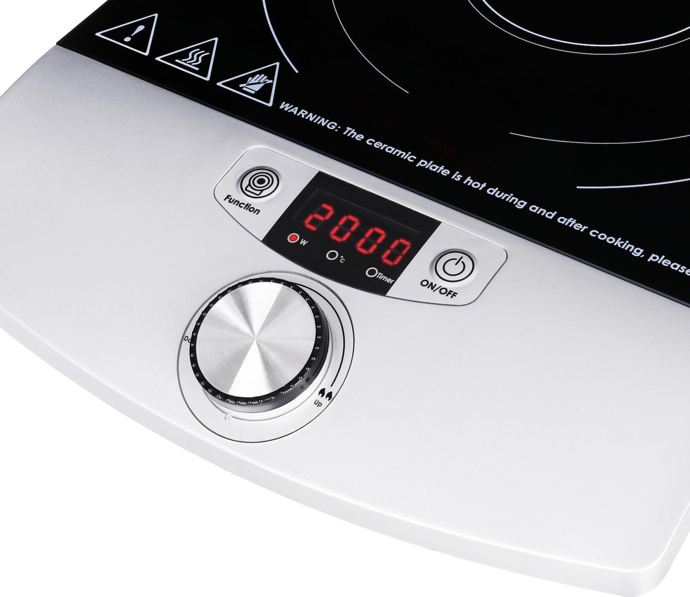 Adler Επιτραπέζια Εστία Επαγωγική Μονή Μαύρη - Image 3