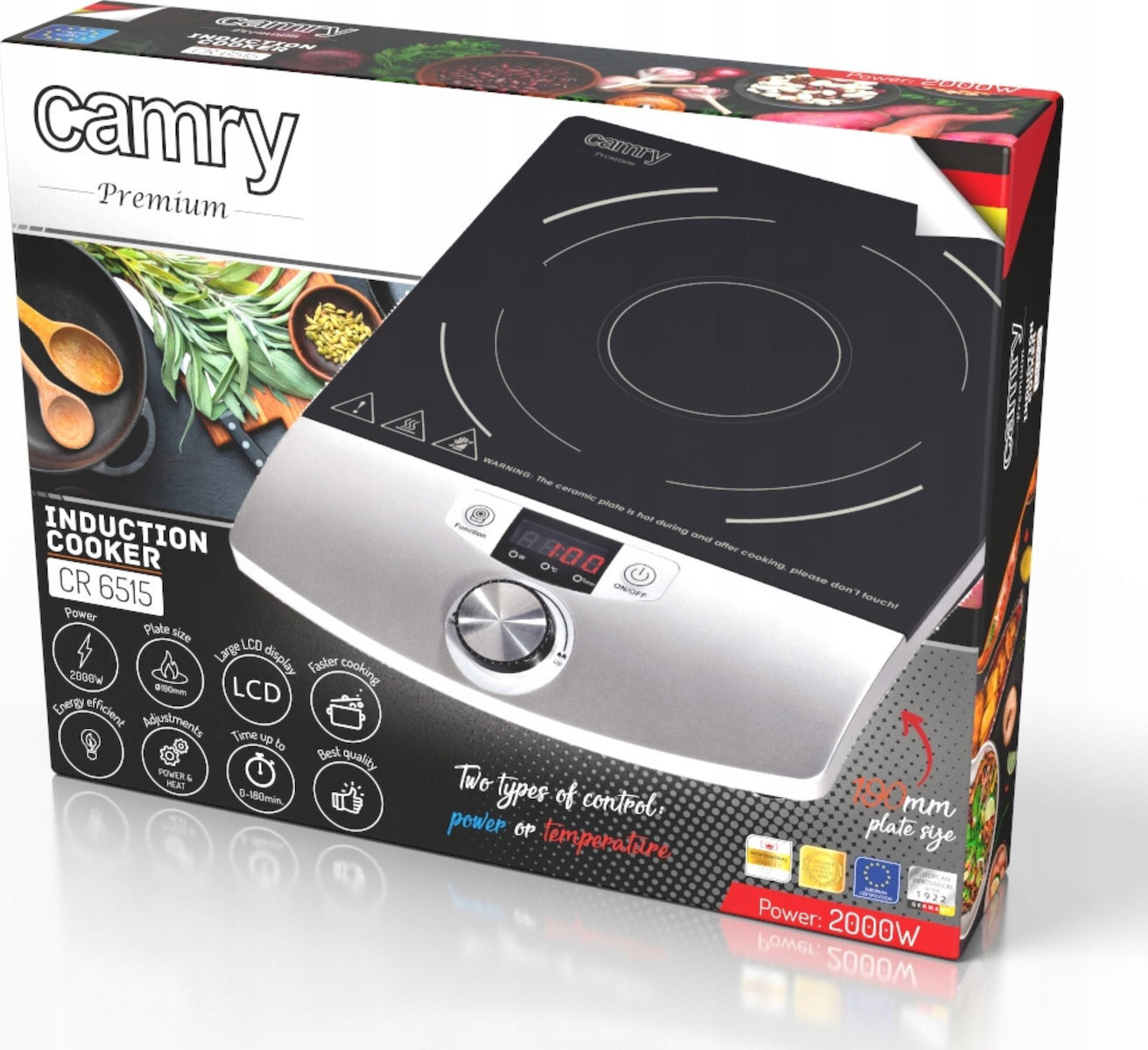 Adler Επιτραπέζια Εστία Επαγωγική Μονή Μαύρη - Image 6