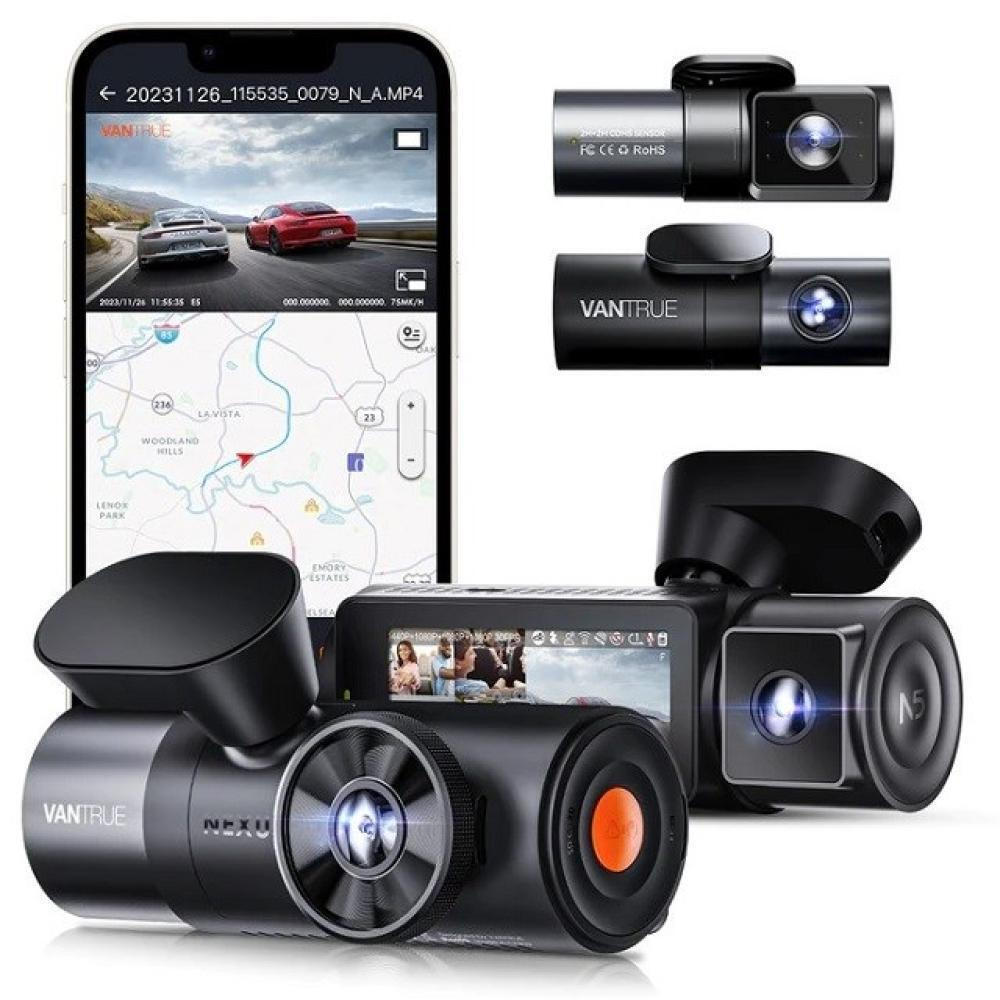 Vantrue Nexus 5 Κάμερα DVR Αυτοκινήτου WiFi, GPS για Παρμπρίζ με Βεντούζα