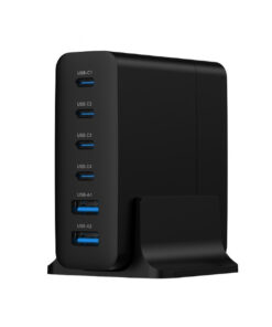 Gembird TA-UC-2A4C-PD75-01-BK USB-C Βάση Φόρτισης 75W