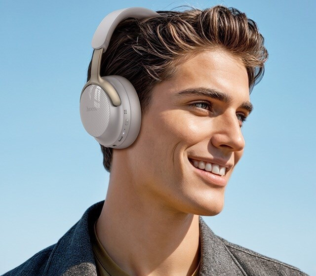 Hoco W53 Plus Ασύρματα / Ενσύρματα On Ear Ακουστικά με 90 ώρες Λειτουργίας Γκρι - Image 4