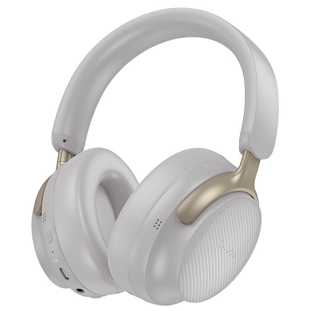 Hoco W53 Plus Ασύρματα / Ενσύρματα On Ear Ακουστικά με 90 ώρες Λειτουργίας Γκρι