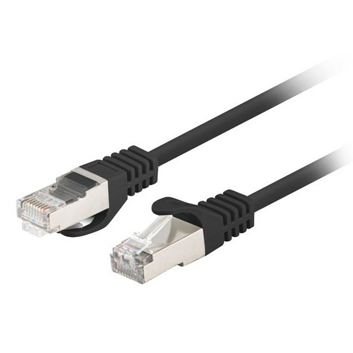 Lanberg U/UTP Cat.6 Καλώδιο Δικτύου Ethernet 2m Μαύρο 1τμχ PCF6-20CC-0200-BK