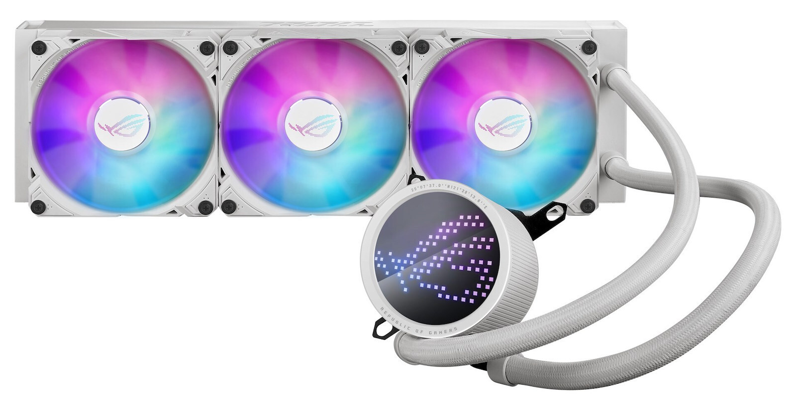 CoolerMaster MasterLiquid 360 Core II Υδρόψυξη Επεξεργαστή Τριπλού Ανεμιστήρα 120mm για Socket 1700/1200/115x με ARGB Φωτισμό Λευκή - Image 3