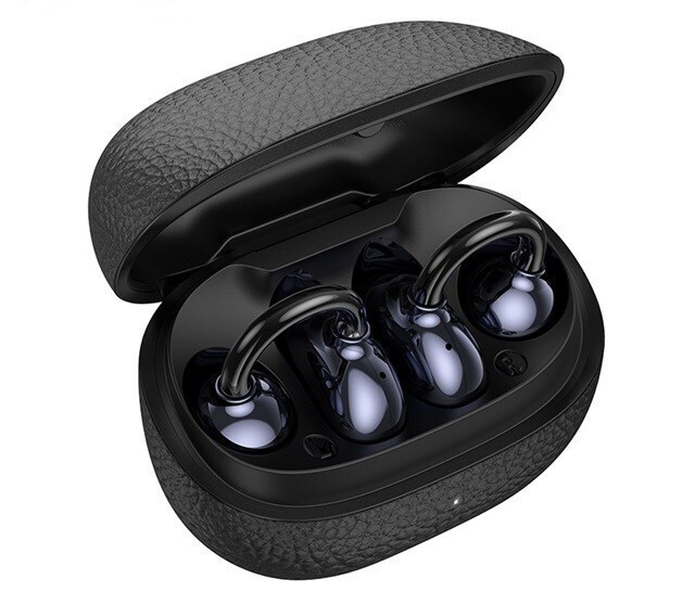 Hoco EA5 Duke III Open Ear Bluetooth Handsfree Ακουστικά με Θήκη Φόρτισης Μαύρα - Image 4