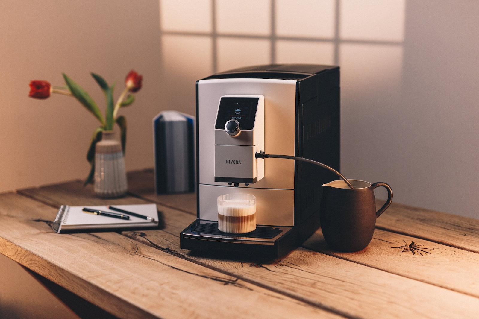 Nivona Cafe Romatica 797 Αυτόματη για Αλεσμένο Καφέ Λευκή - Image 3