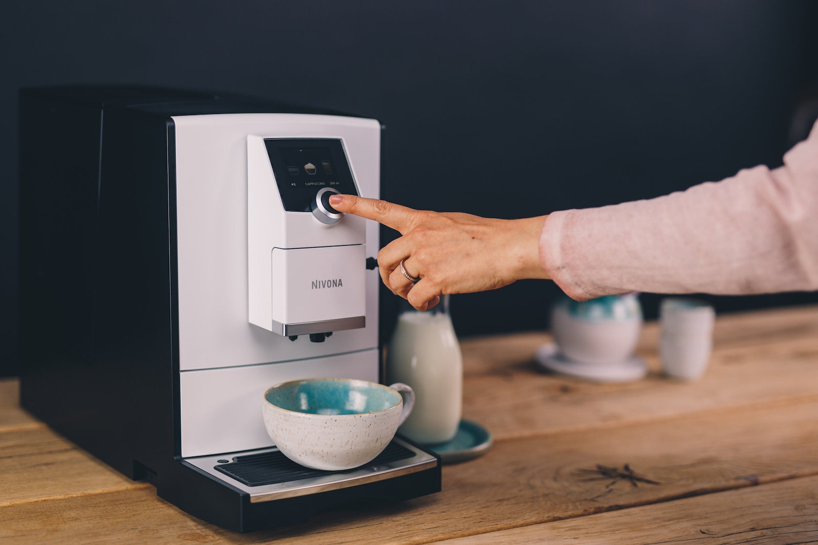 Nivona Cafe Romatica 797 Αυτόματη για Αλεσμένο Καφέ Λευκή - Image 4