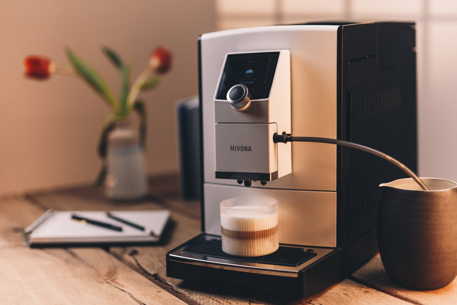 Nivona Cafe Romatica 797 Αυτόματη για Αλεσμένο Καφέ Λευκή - Image 6
