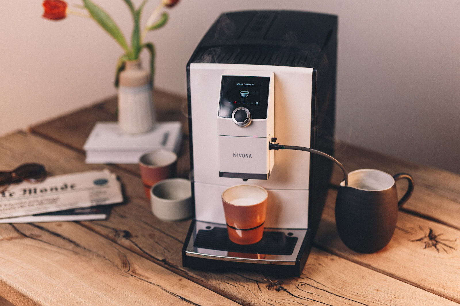 Nivona Cafe Romatica 797 Αυτόματη για Αλεσμένο Καφέ Λευκή - Image 7