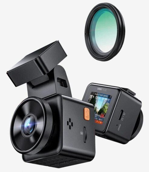 Vantrue E1 Pro Κάμερα DVR Αυτοκινήτου 4K με Οθόνη για Παρμπρίζ - Image 2