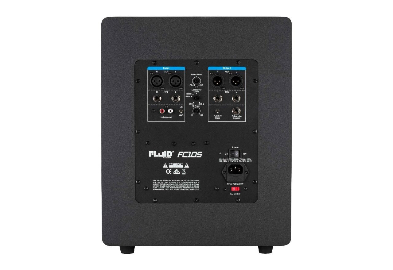Fluid Audio FC10S Αυτοενισχυόμενο Subwoofer με Ηχείο 10" 200W Μαύρο - Image 4