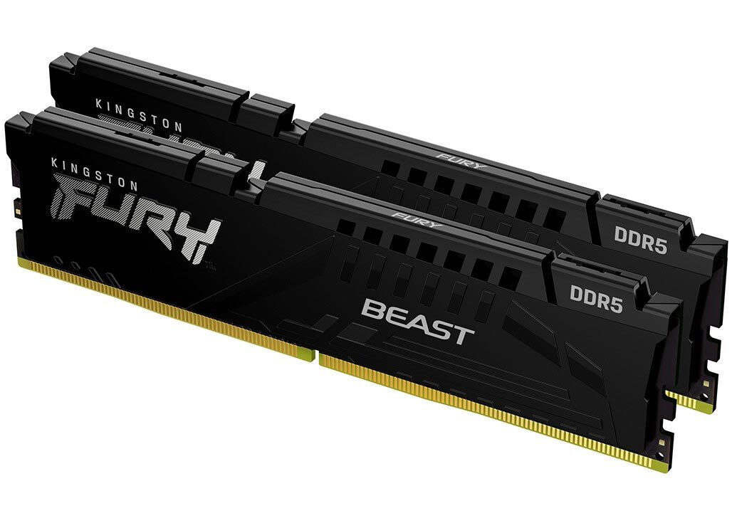 Kingston FURY Beast DDR5 128GB RAM με 2x64GB Modules και Ταχύτητα 5600 για Desktop KF556C36BBEK2-128