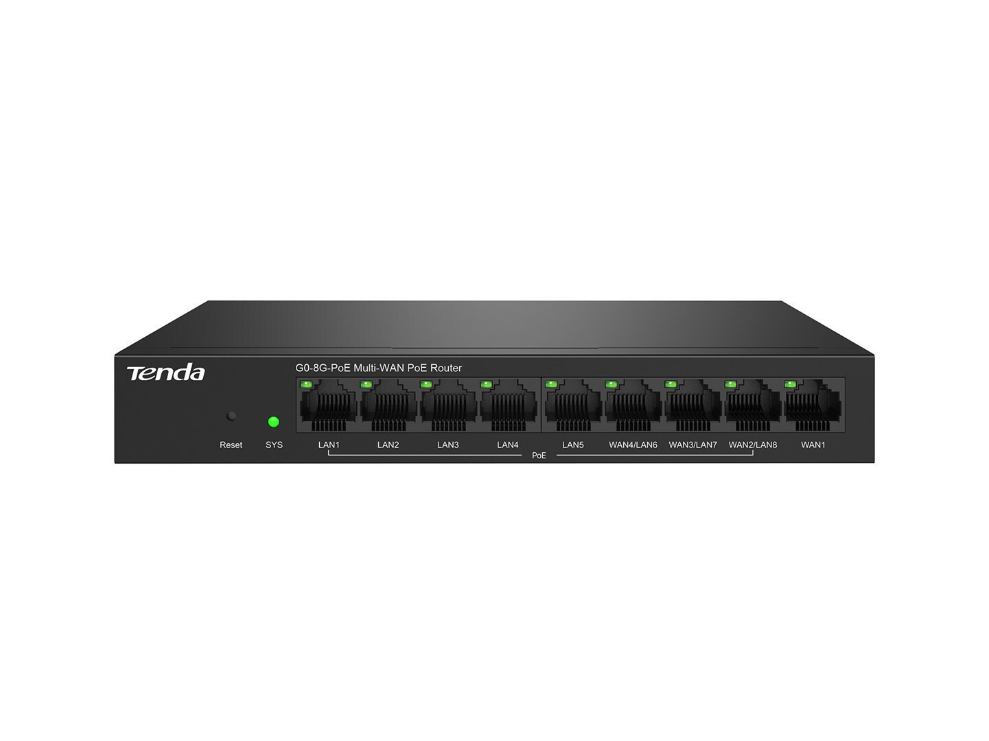 Router 8 Ports Poe+ 1 Wan Port Gigabit Web Management Tenda Tnd-g0-8g-poe - Image 2