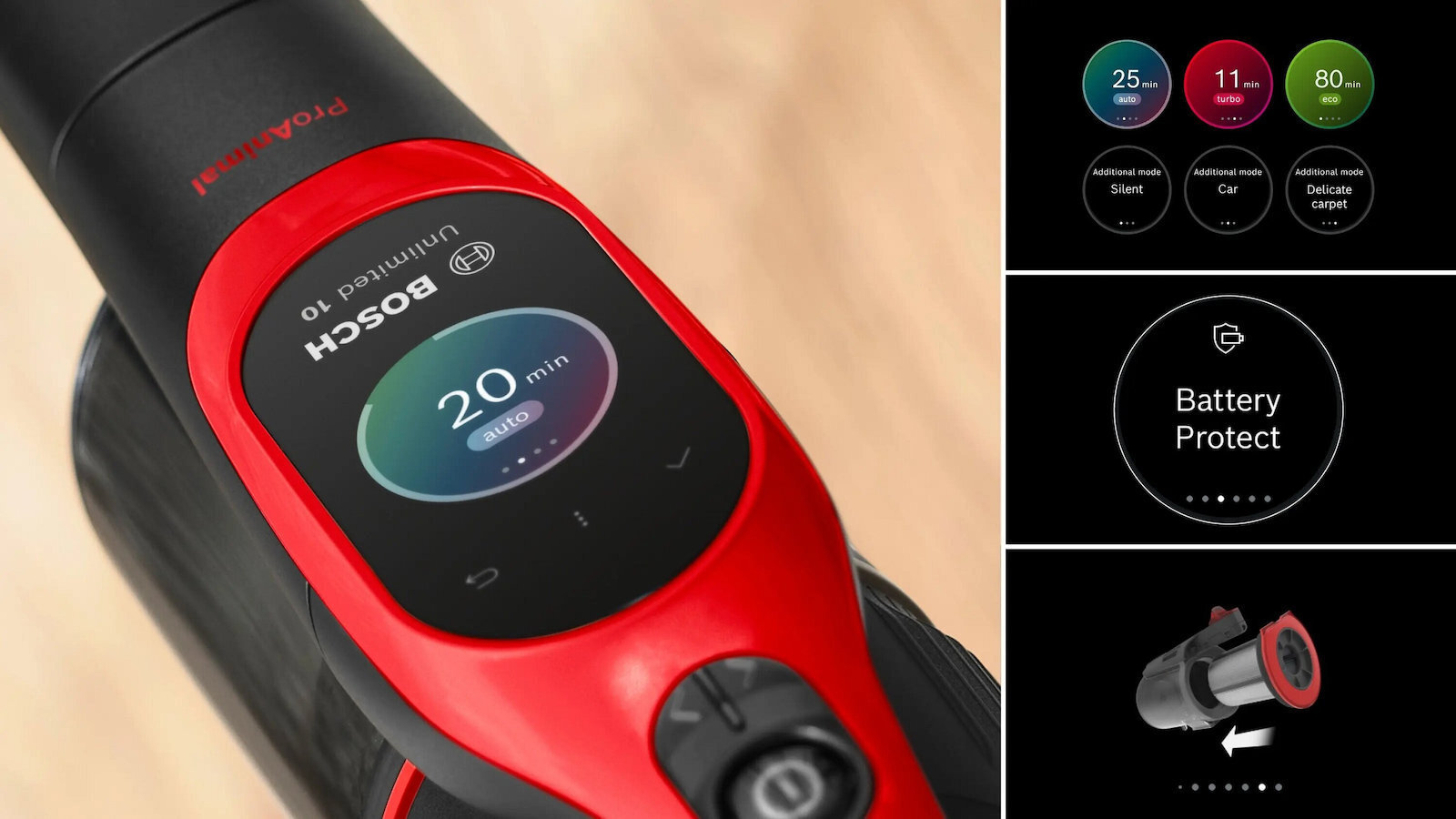 Bosch Unlimited 10 ProAnimal Επαναφορτιζόμενη 2 σε 1 Κόκκινη - Image 10