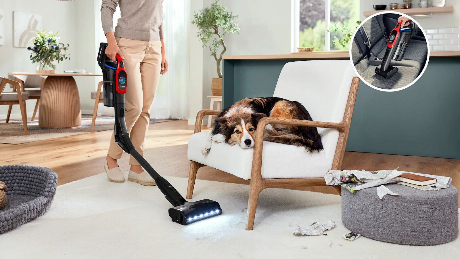 Bosch Unlimited 10 ProAnimal Επαναφορτιζόμενη 2 σε 1 Κόκκινη - Image 12