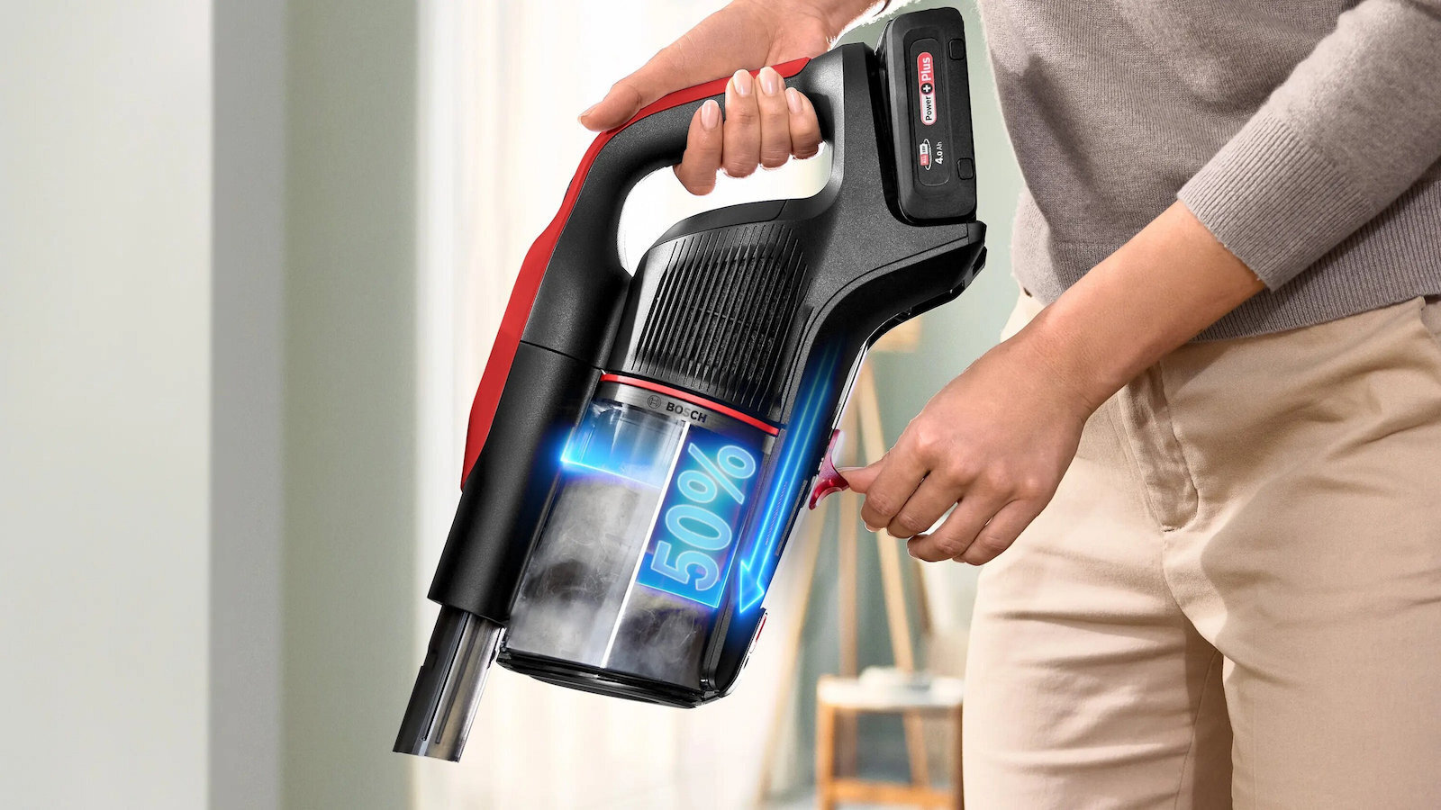 Bosch Unlimited 10 ProAnimal Επαναφορτιζόμενη 2 σε 1 Κόκκινη - Image 8