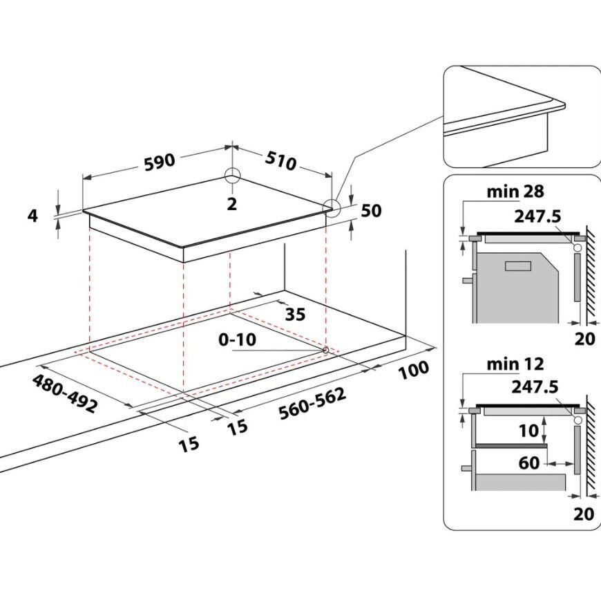 Whirlpool Επαγωγική WBB3960BF - Image 4