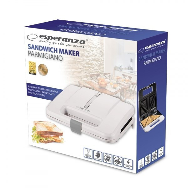 Esperanza EKT010W 1000W για 2 Τοστ Λευκή - Image 5