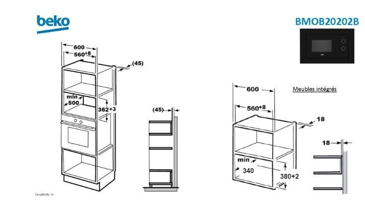 Beko BMOB20202B Εντοιχιζόμενος 20lt Μαύρος - Image 4
