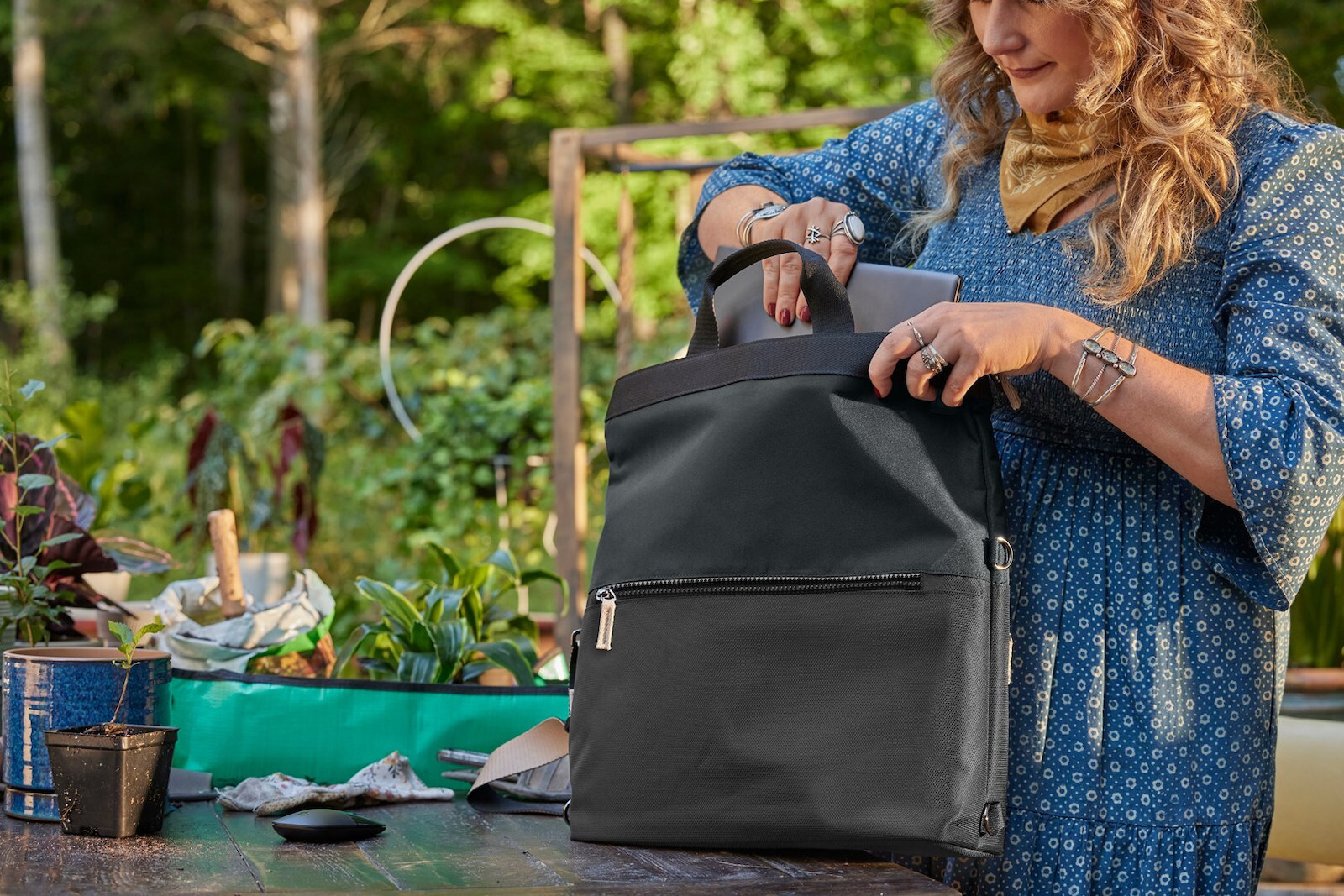 HP Convertible Laptop Backpack Tote 14.1" Μαύρη - Image 8