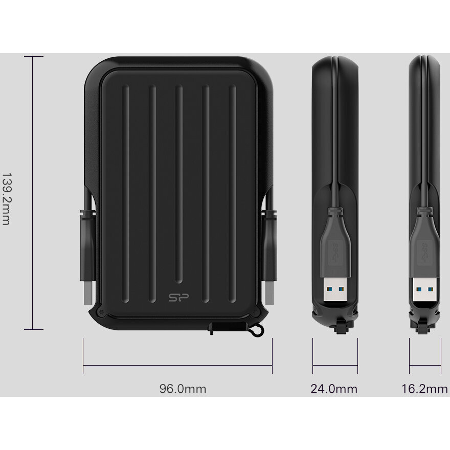 Silicon Power Armor A66 USB 3.2 Εξωτερικός HDD 4TB 2.5" Κίτρινο - Image 5