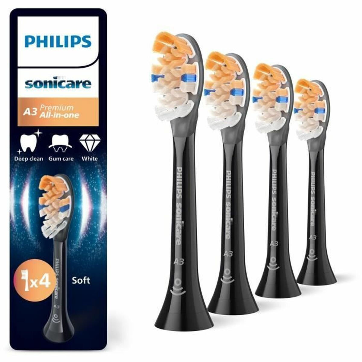 Philips Ανταλλακτικές Κεφαλές για Ηλεκτρική Οδοντόβουρτσα 4τμχ