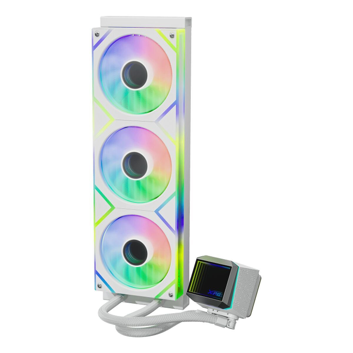 Adata Levante II 360 Υδρόψυξη Επεξεργαστή Τριπλού Ανεμιστήρα 120mm για Socket AM4/AM5/1700/1200/115x με RGB Φωτισμό Λευκή - Image 4