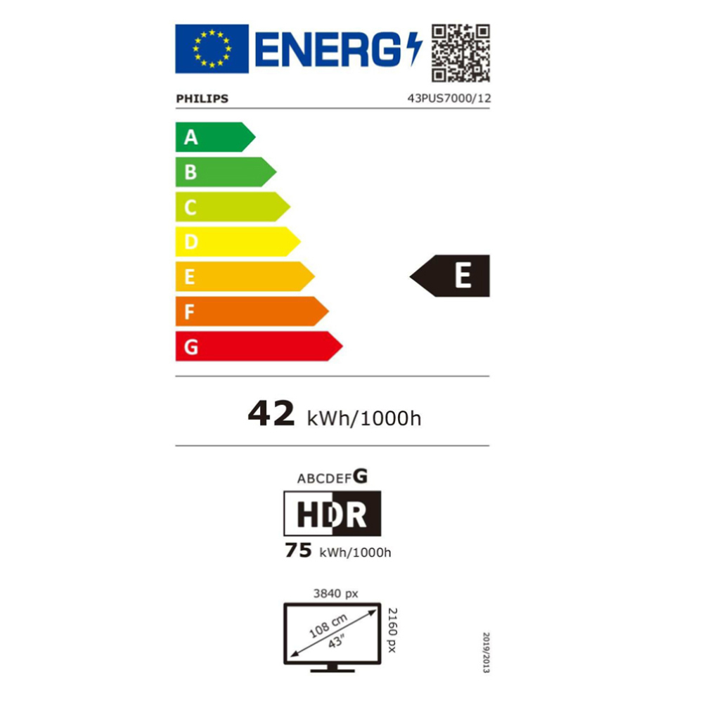 Philips Smart Τηλεόραση 43" 4K UHD LED PUS7000 HDR (2025) 43PUS7000/12 - Image 2