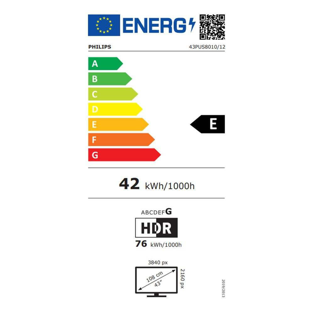 Philips Smart Τηλεόραση 43" 4K UHD LED Ambilight PUS8010 HDR (2025) 43PUS8010/12 - Image 2