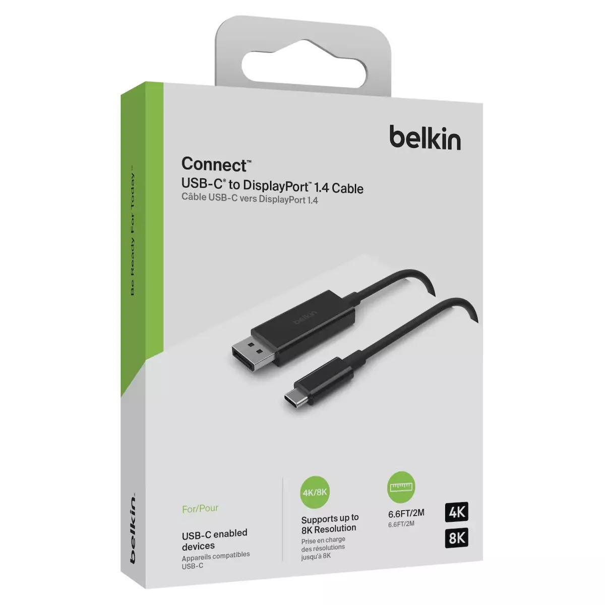 Belkin USB 2.0 USB-C male - DisplayPort 1.4m (AVC014BT2MBK) - Image 5