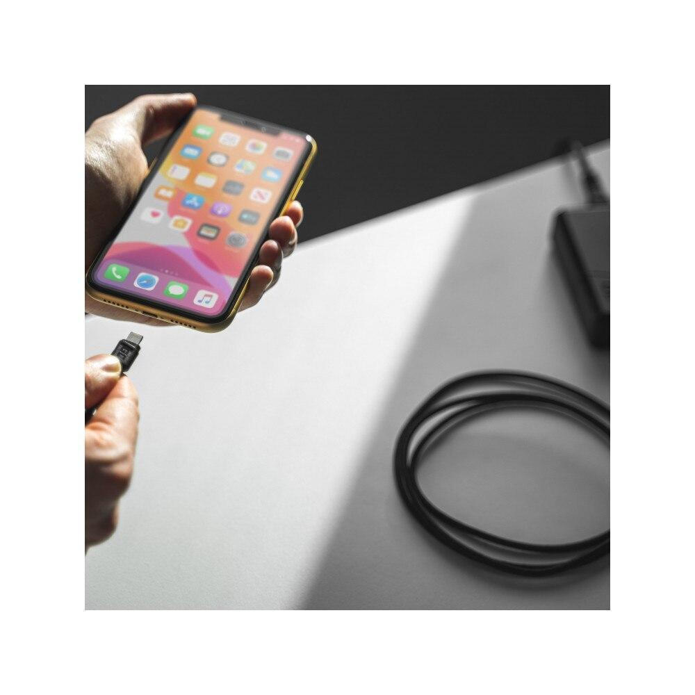 Green Cell Braided USB to Lightning Cable Μαύρο 2m (KABGC18) - Image 4