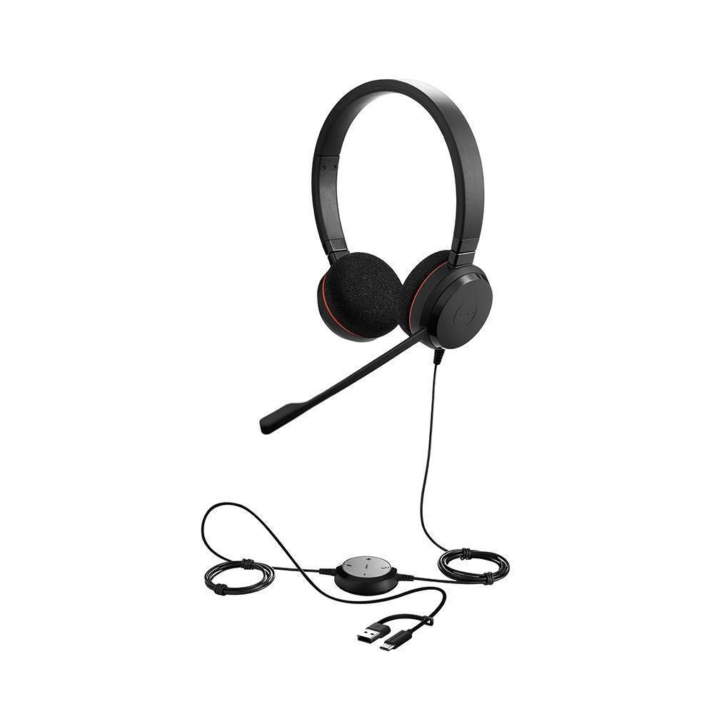 Jabra Evolve 20 On Ear Multimedia Ακουστικά με μικρόφωνο και σύνδεση USB-A / USB-C - Image 3
