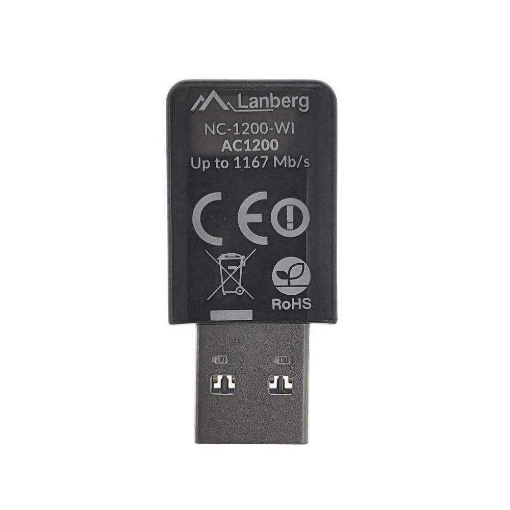 Lanberg NC-1200-WI Ασύρματος USB Αντάπτορας Δικτύου 1200Mbps - Image 7